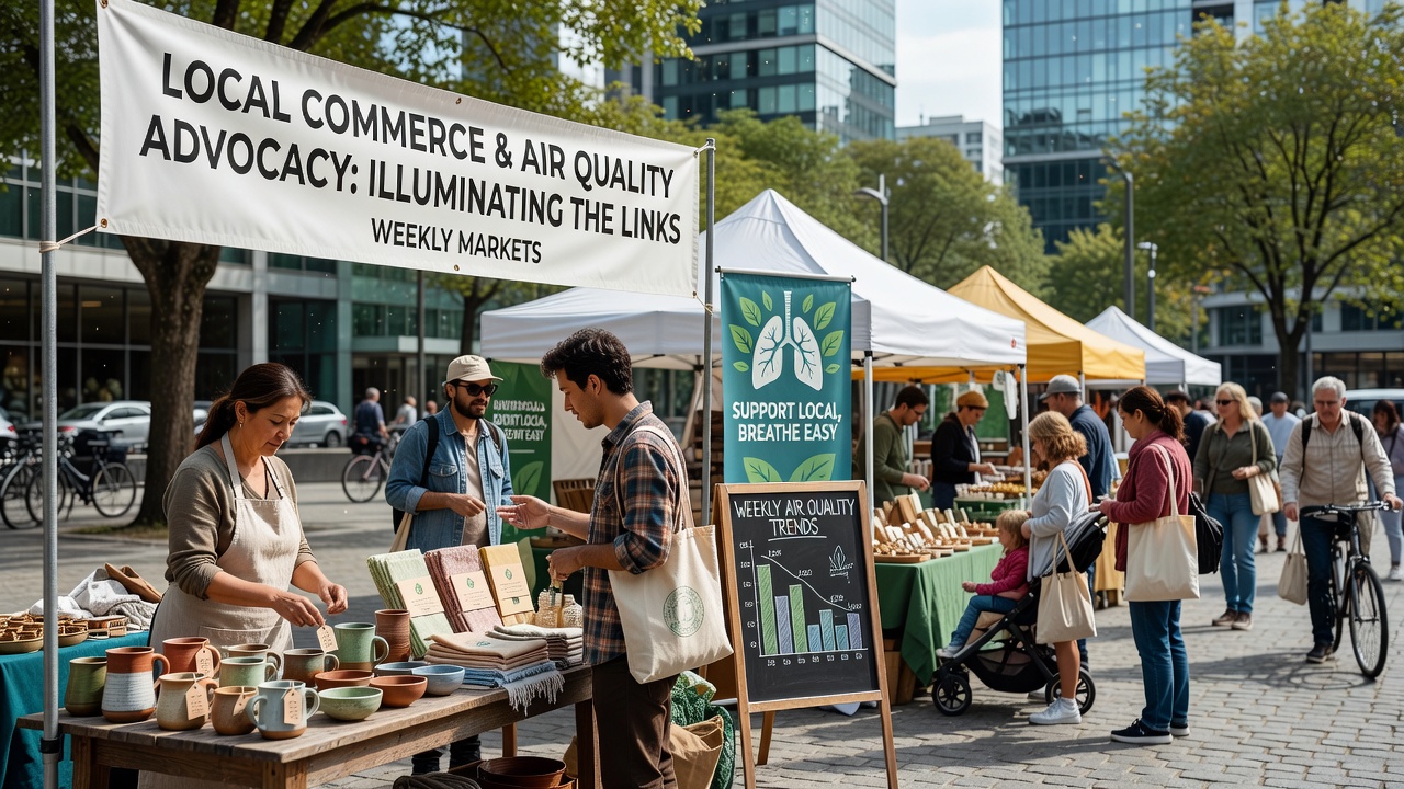 Artisan Vendors at Weekly Markets Illuminate Links Between Local Commerce and Air Quality Advocacy